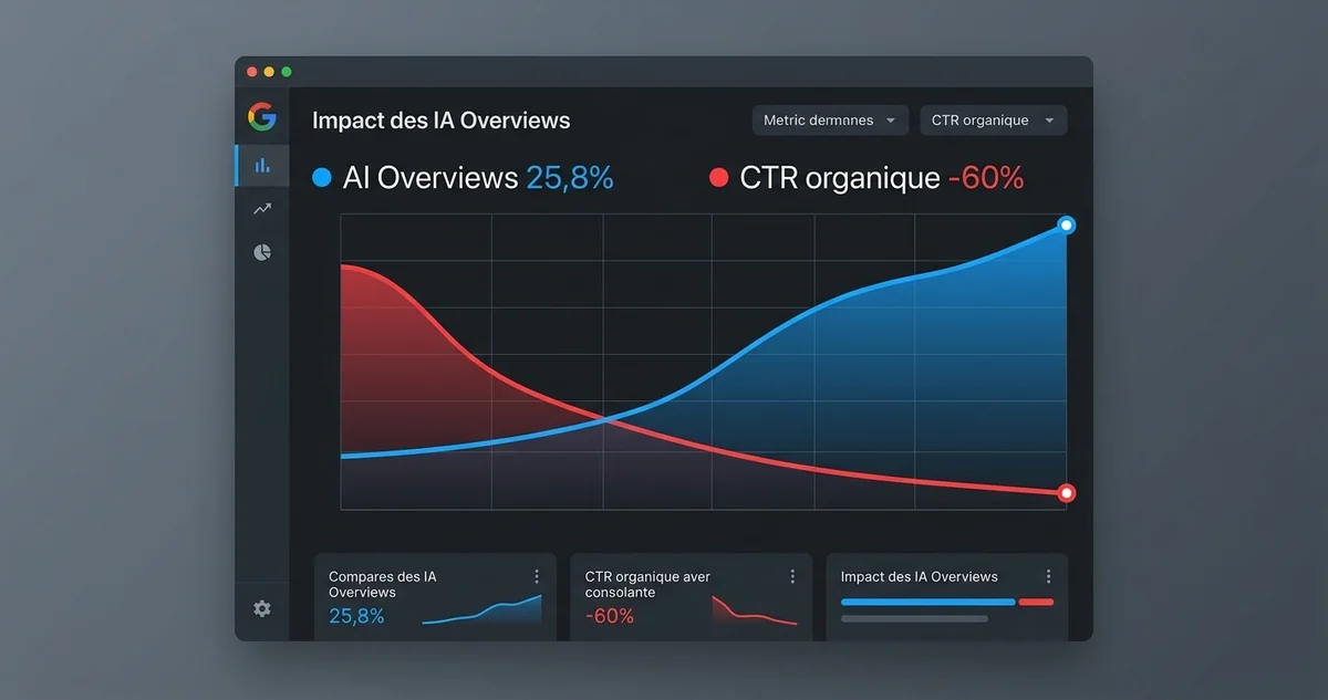 Google AI Overviews 2026 : impact trafic SEO et stratégies